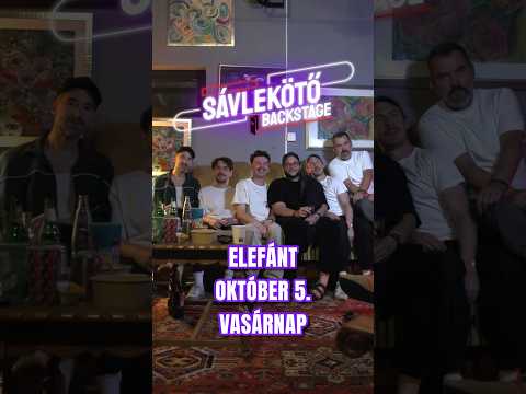 A Sávlekötő Backstage negyedik epizódjának vendége az Elefánt!🐘 Vasárnap tali!💜#savlekotobackstage